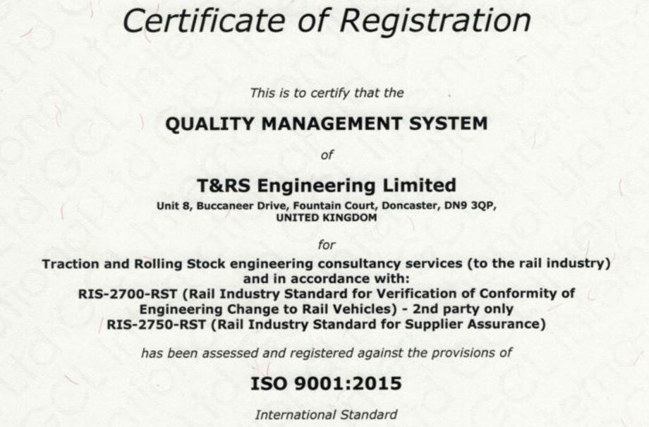 Successful ISO 9001:2015 Re-Assessment